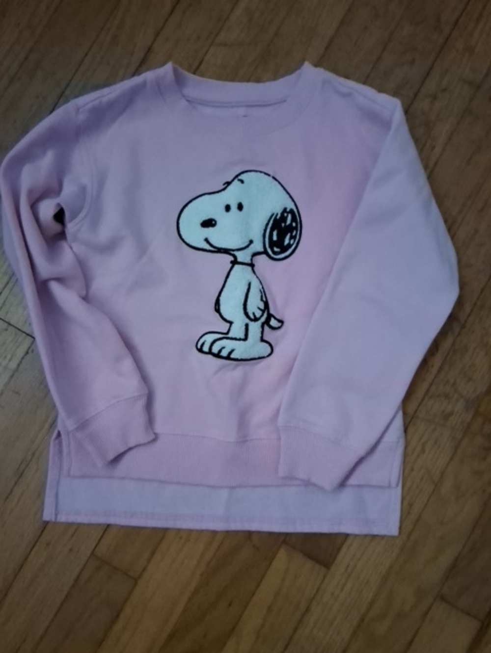 Peanuts Light Pink Snoopy Crewneck Sweater